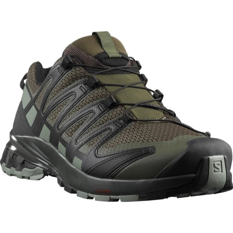 Sapatilhas Trail Running Salomon Xa Pro 3d V8 Wide Masculino Verde Oliva | PT C67905